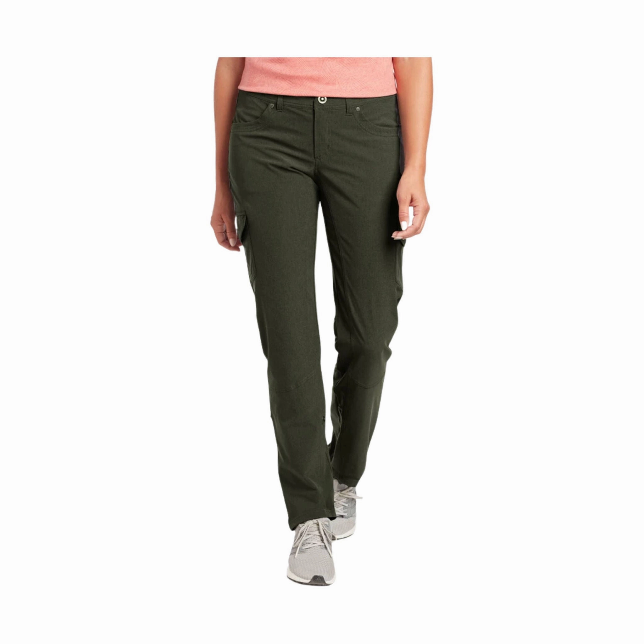 Trendy Vibe Kuhl Women's Freeflex Roll-Up Pant - Dark Moss
