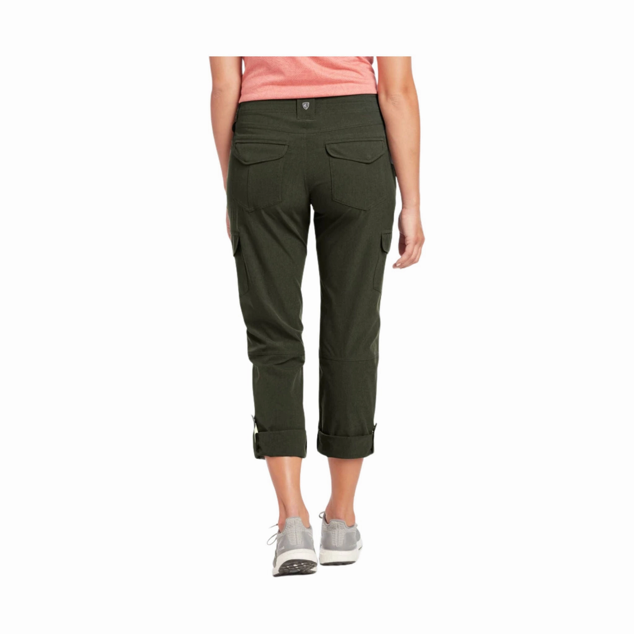Comfortable Stretch Kuhl Women's Freeflex Roll-Up Pant - Dark Moss