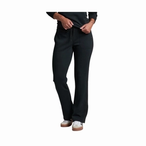 Flat Lock Stitching AdjustableTabs Kuhl Women's Kozy Pant - Black