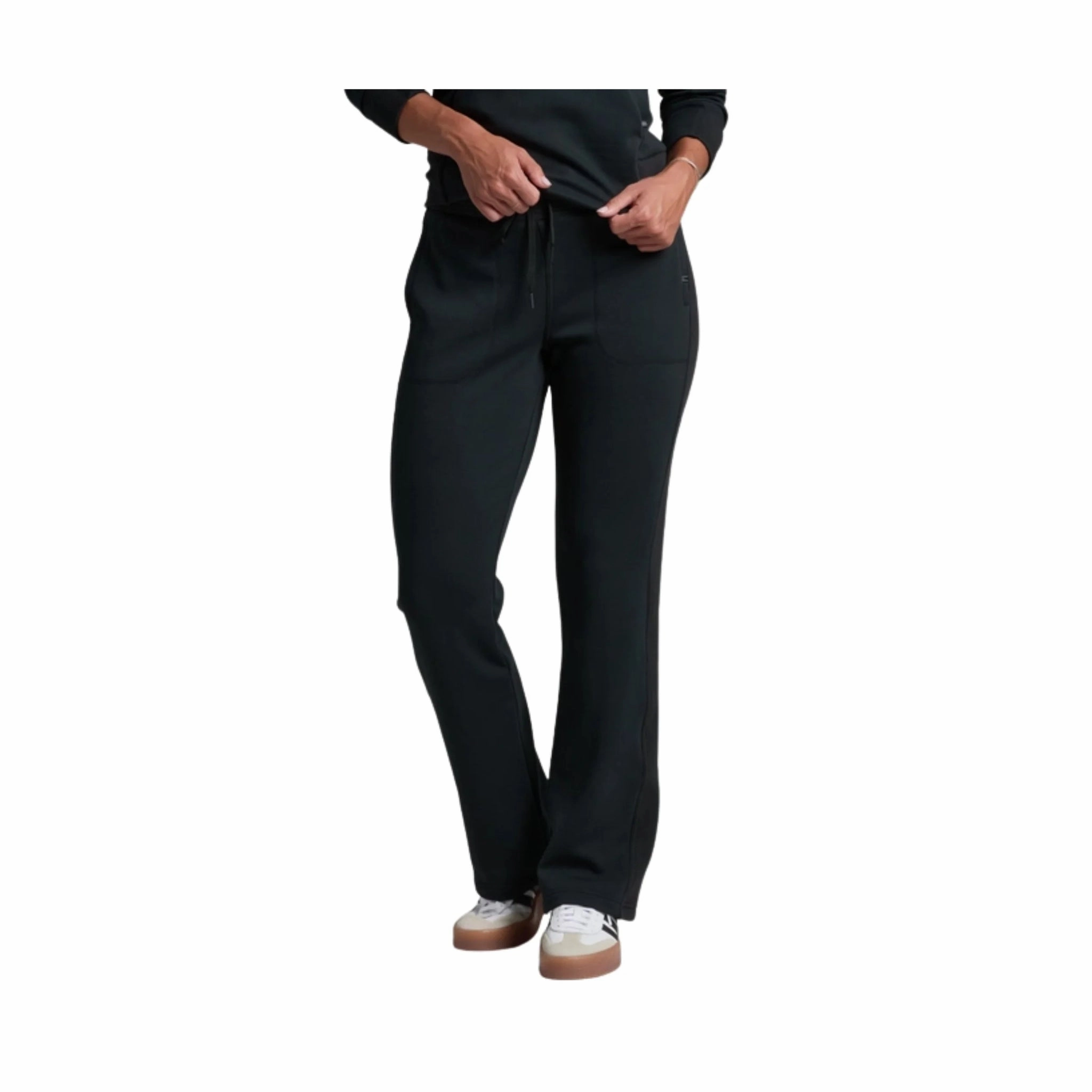 Flat Lock Stitching AdjustableTabs Kuhl Women's Kozy Pant - Black