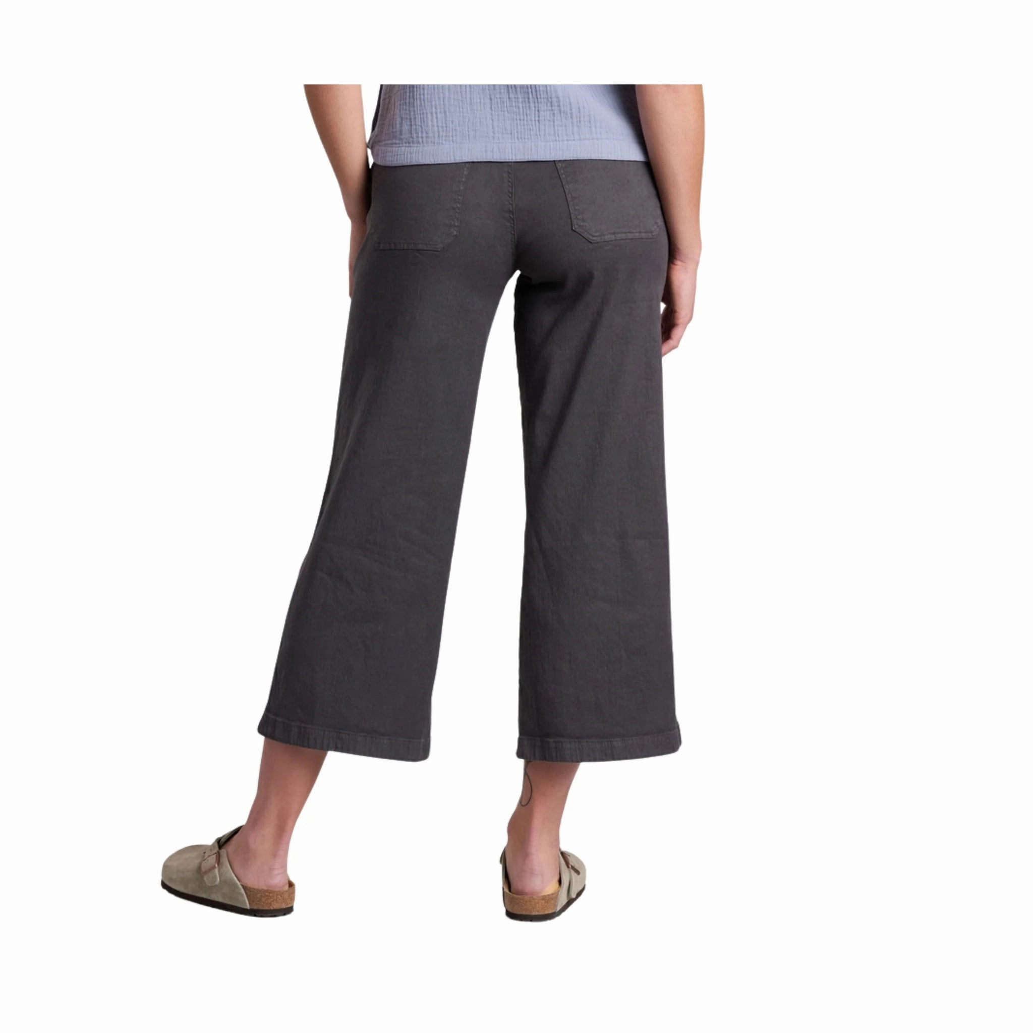Kuhl Women's Seaboard Wide Leg Crop Pant - Pavement High Mobility Tight Cut