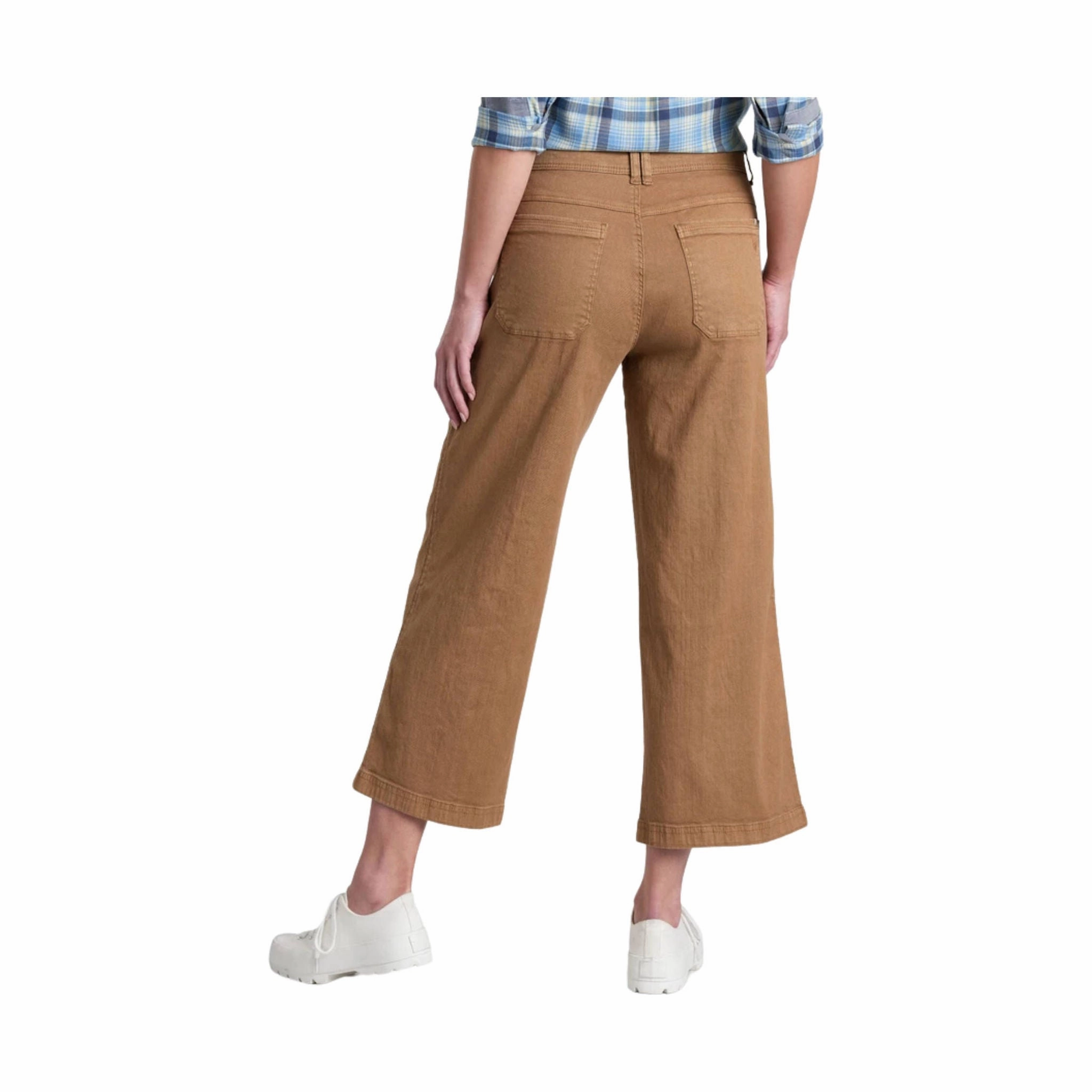 Kuhl Women's Seaboard Wide Leg Crop Pant - Sawdust Sweat Resistant OdorResistantFinish