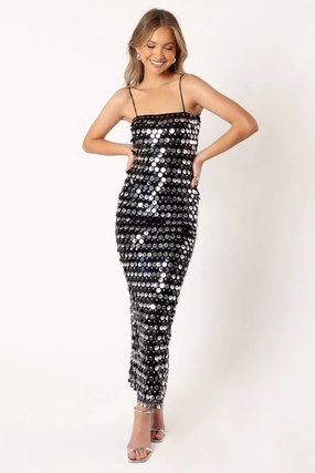 Lacanza Maxi Dress - Black One Piece Look