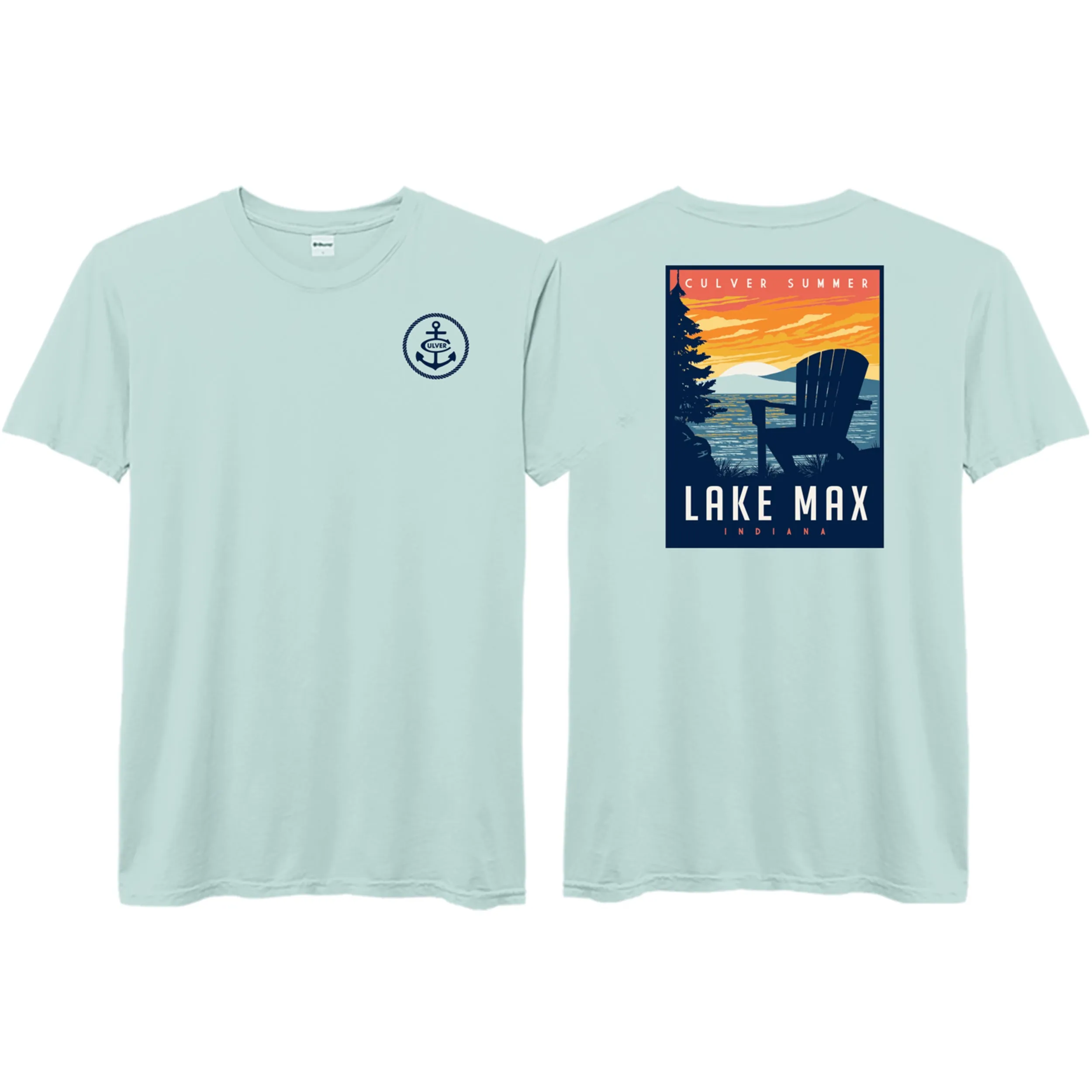 Seasonal Casual Chill Comfort Lake Max Short Sleeve Tee - Quiet Tide