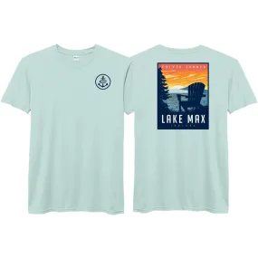 Lake Max Short Sleeve Tee - Quiet Tide Side Vent Design Casual Comfort
