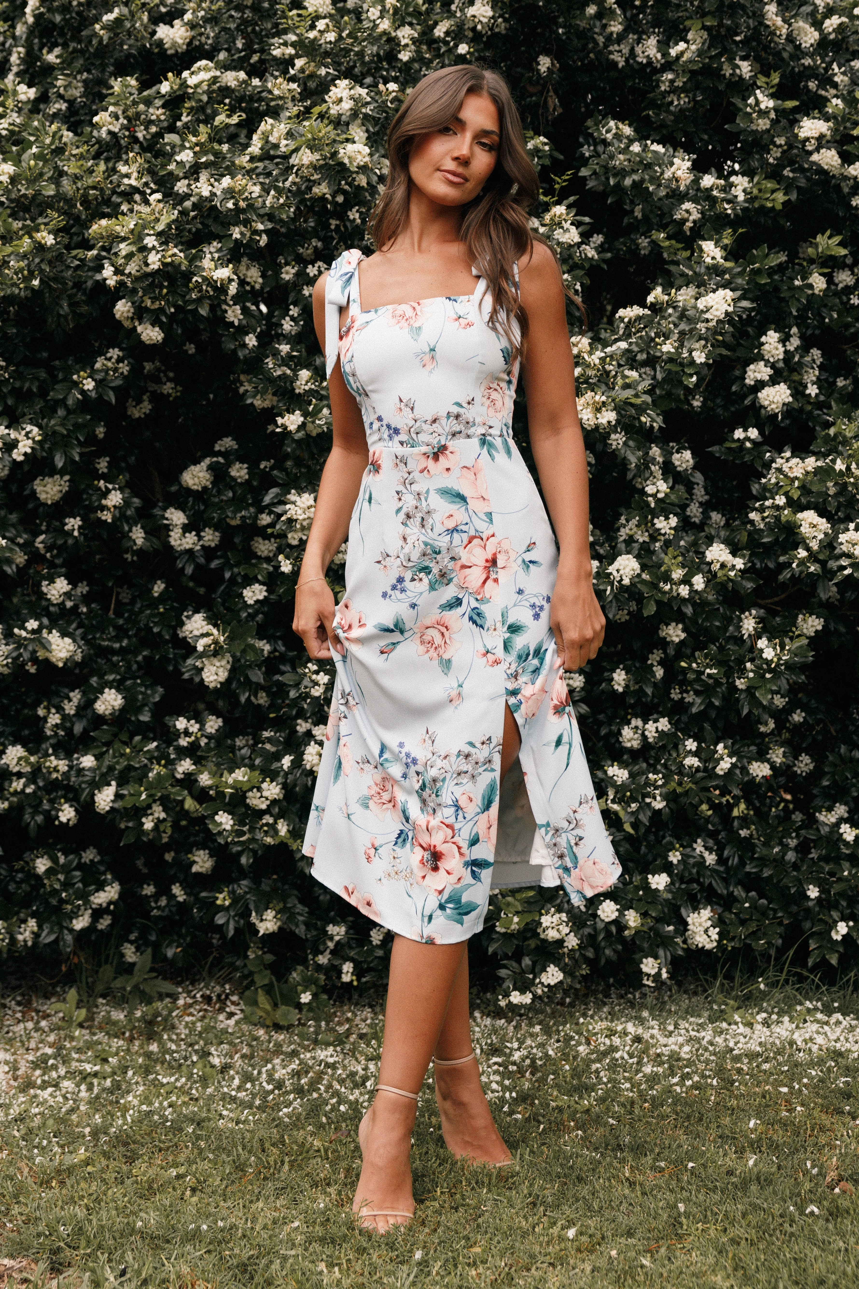 Laurel Dress - Blue Floral Office Layer