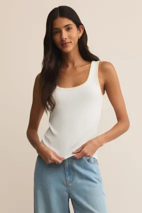 Layer Smart Jaidynn Rib Tank | White Easy Wear