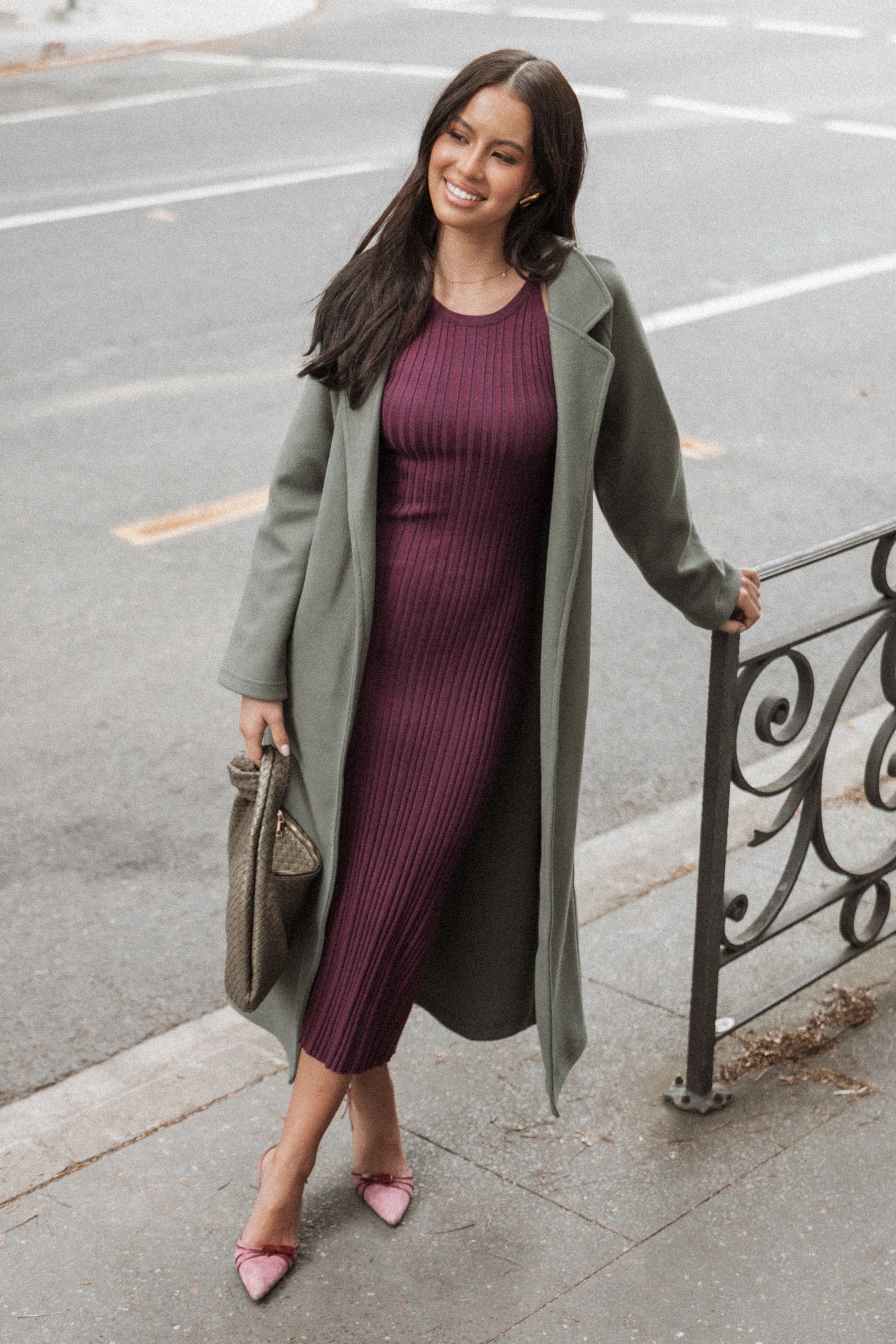 Brighton Maxi Dress - Plum Slim Form