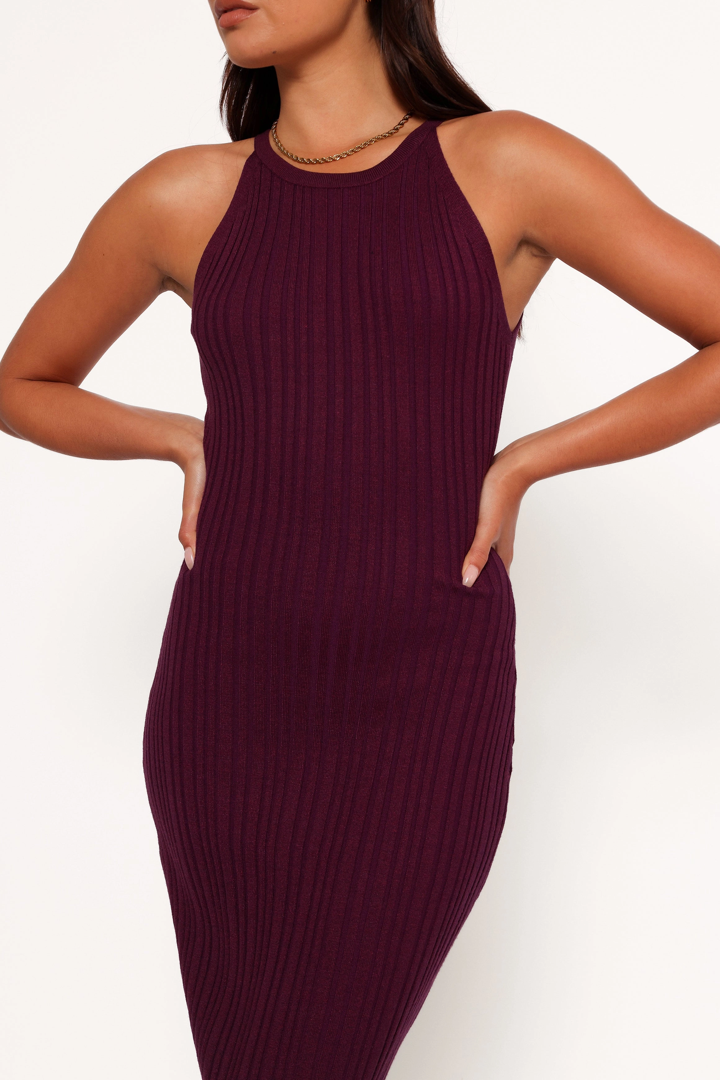Soft Layers Brighton Maxi Dress - Plum