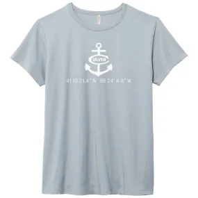 Coordinates Essential Crew Neck Tee - Blue Fog Comfortable Casual PreShrunkCotton