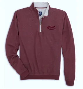 Johnnie O Men's Maroon Sully 1/4 Zip - Maroon Cozy clothing