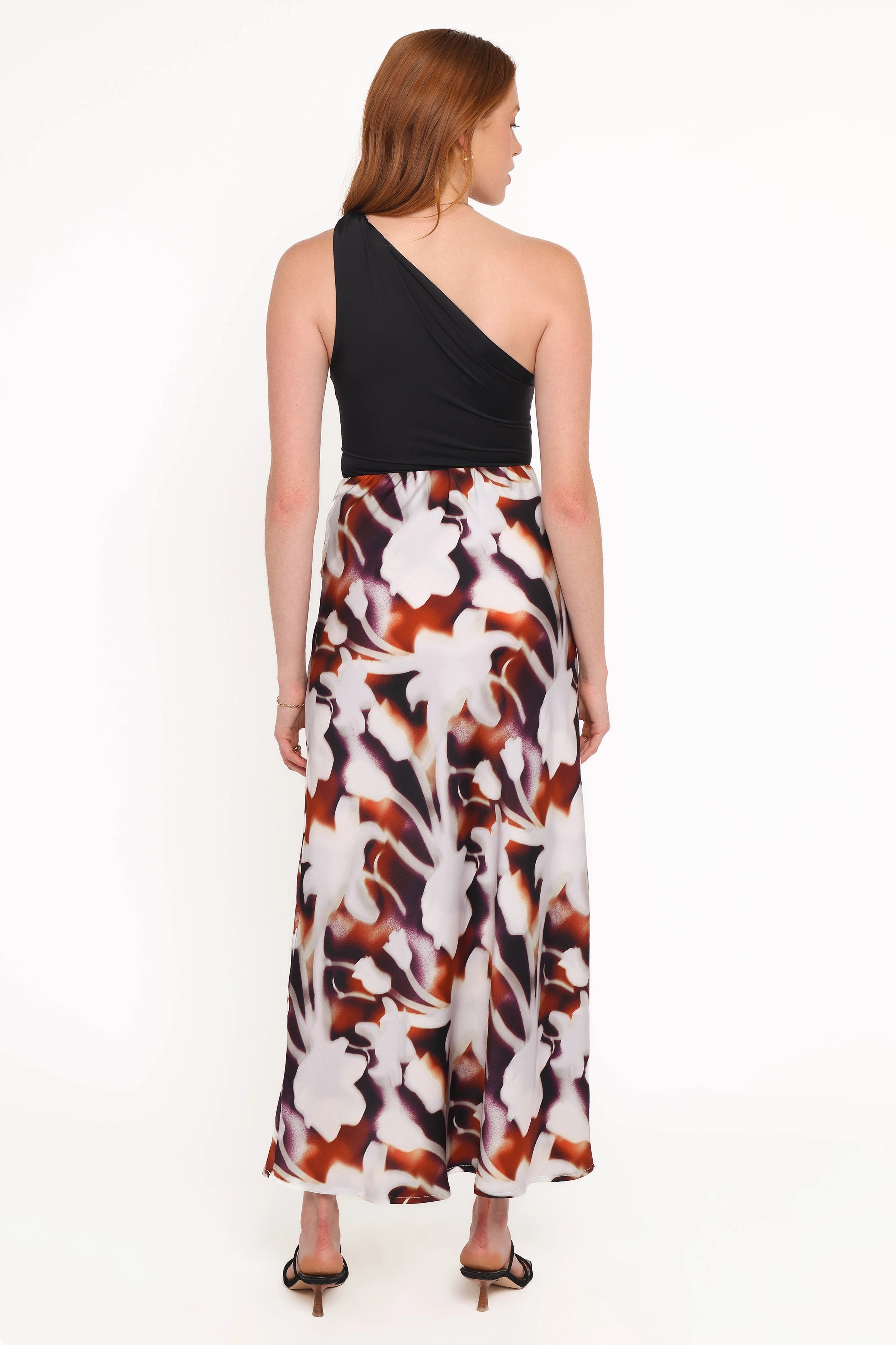 Playful Vibe Travel Influence Cheryl Maxi Skirt - Blurred Floral
