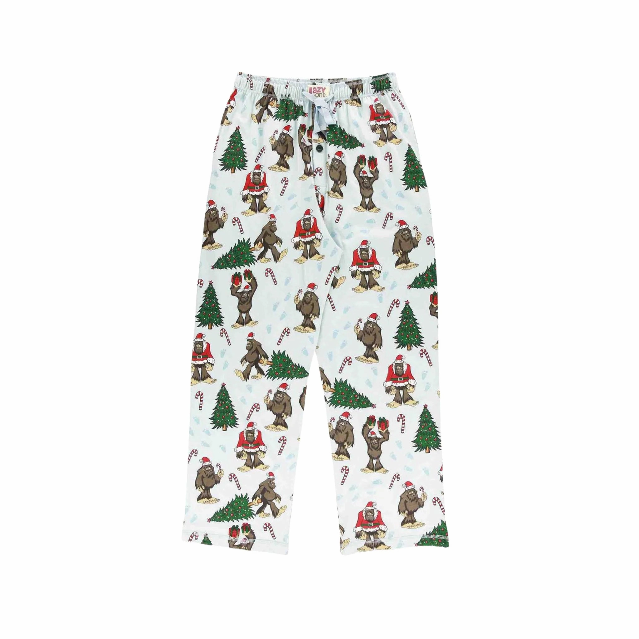 Windproof coating Lazy One Men's Bigfoot Christmas PJ Pant - Light Blue