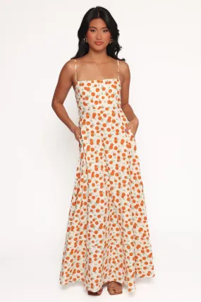 Comfy Wear Leah Maxi Dress - Clementine Print