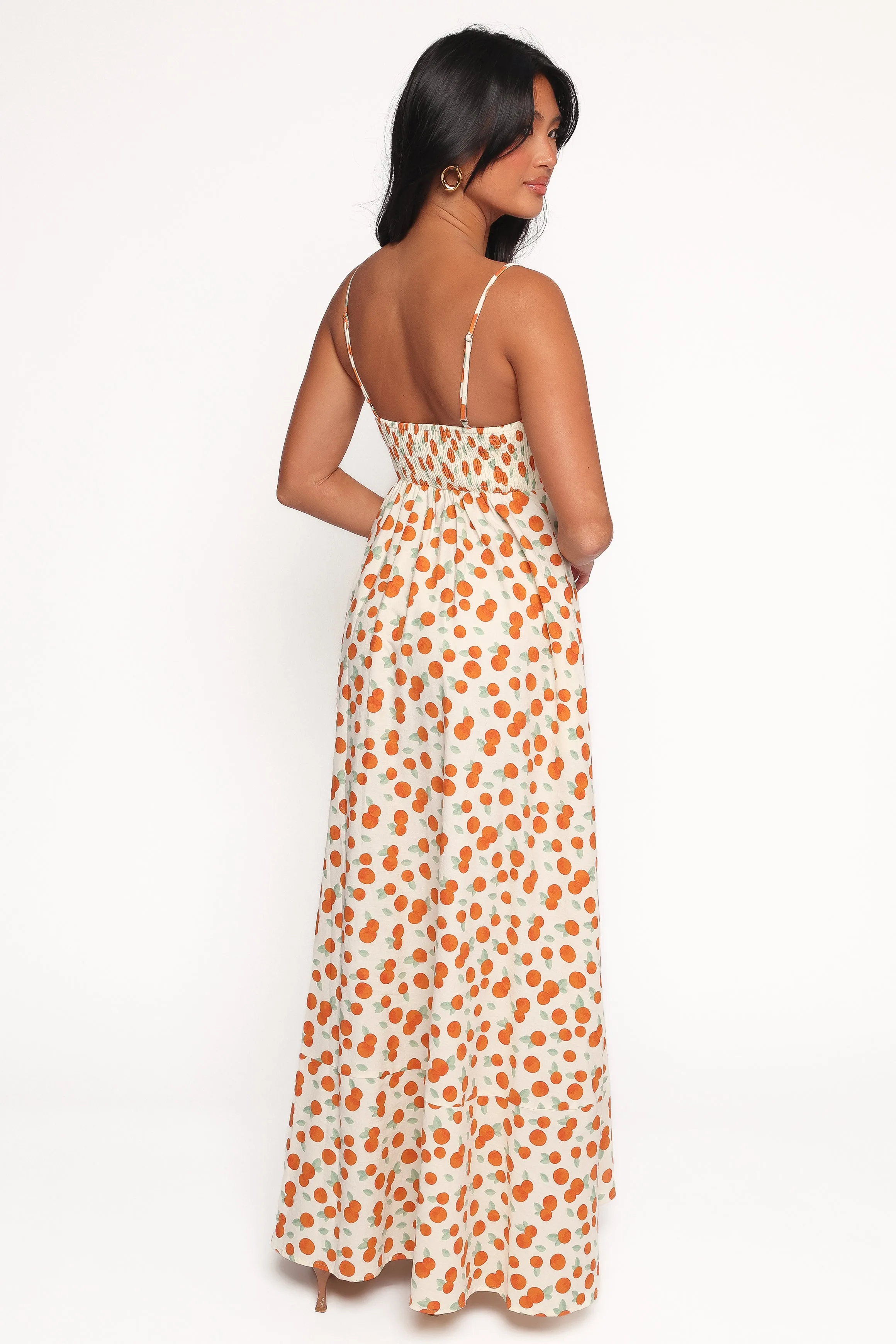 Dreamy Layers Leah Maxi Dress - Clementine Print
