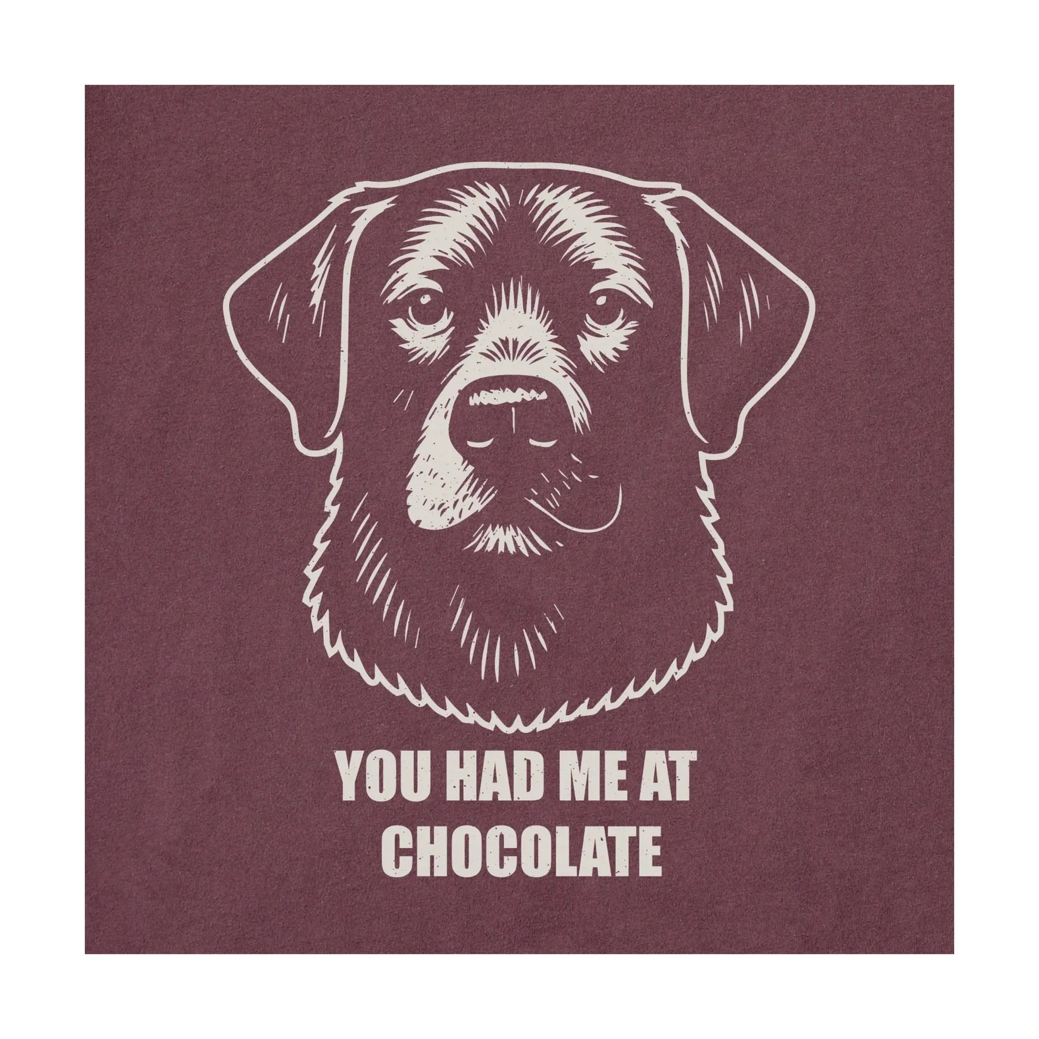 Quick Dry Performance AntiStatic Weave Life Is Good Women's Bert's You Had Me at Chocolate Lab Short Sleeve Crusher Tee - Mahogany Brown