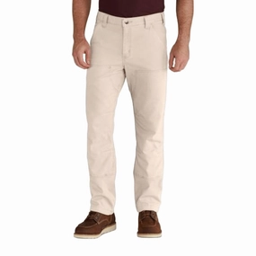 Carhartt Men's Utility Twill Relaxed Fit Work Pant - Natural Light Shape