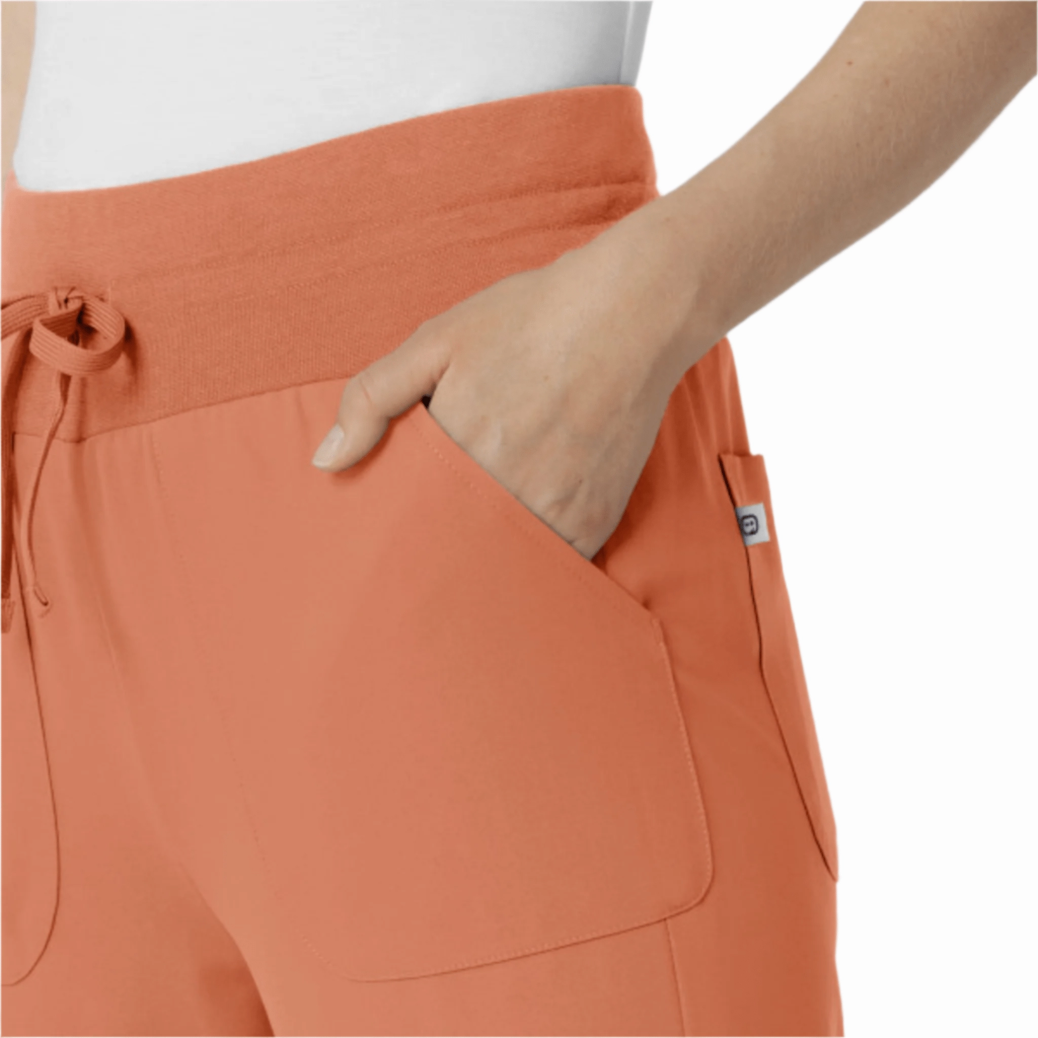 Flexible Leg No Gap Waistband Wink Women's Thrive Stirrup Jogger Scrub Pant - Terra Cotta