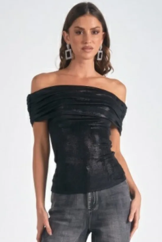 Off Shoulder Top | Black Limited edition and exclusive Casual Wearable HighThreadCount