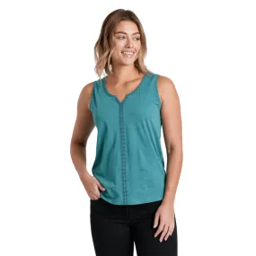 Kuhl Women's Shay Tank - Aqua Hidden Pocket