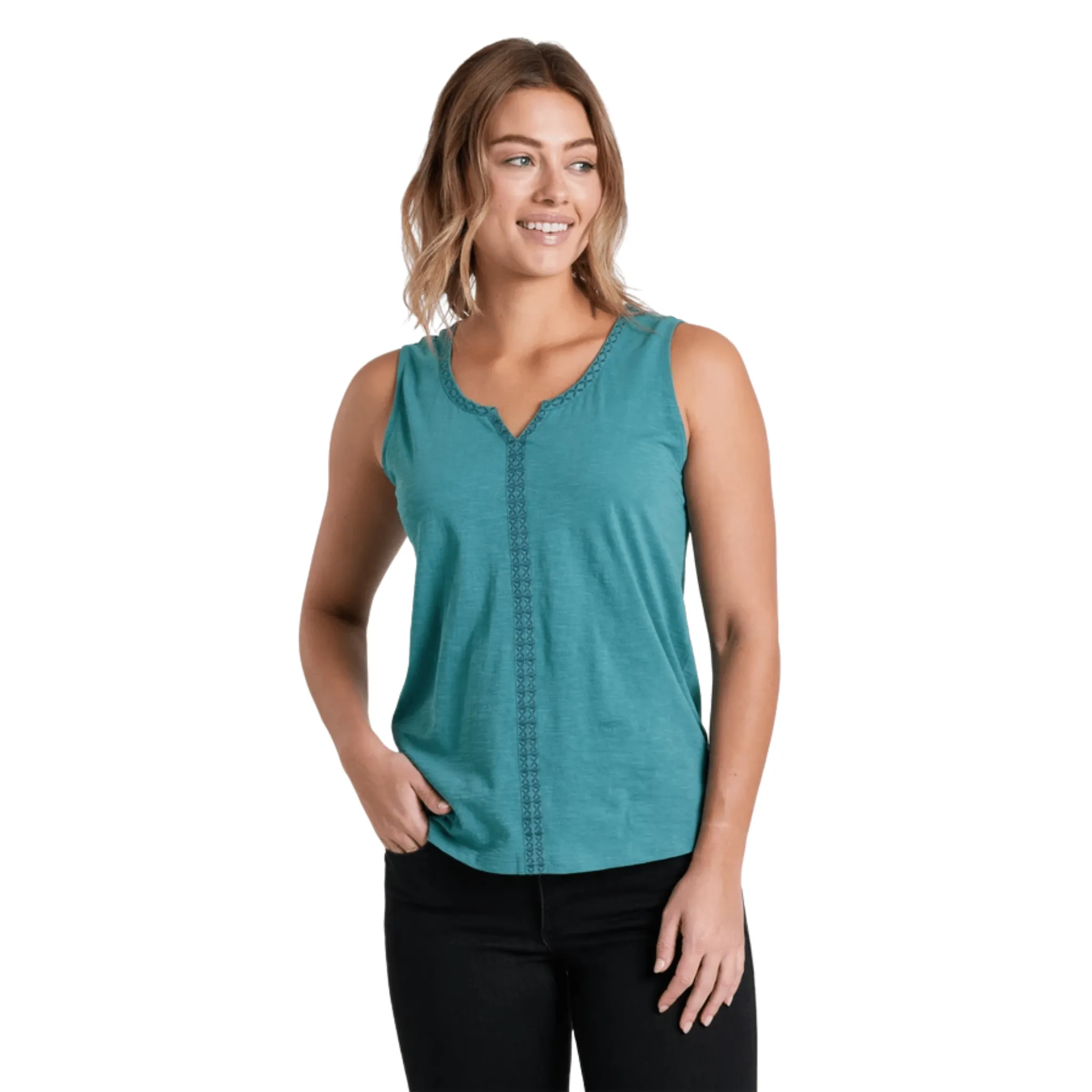 Kuhl Women's Shay Tank - Aqua Anti Pill Finish