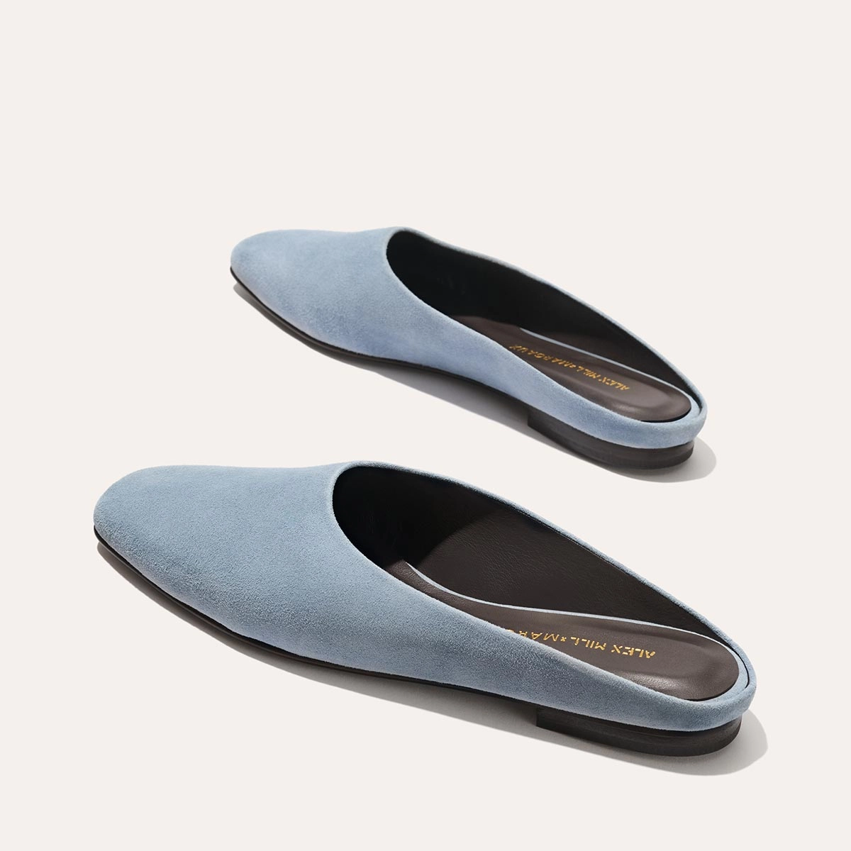 Breathable Lining Alex Mill x Margaux: The Clara - Slate Blue Suede