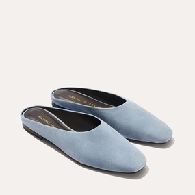 Alex Mill x Margaux: The Clara - Slate Blue Suede Support Glow Non-Slip Sole