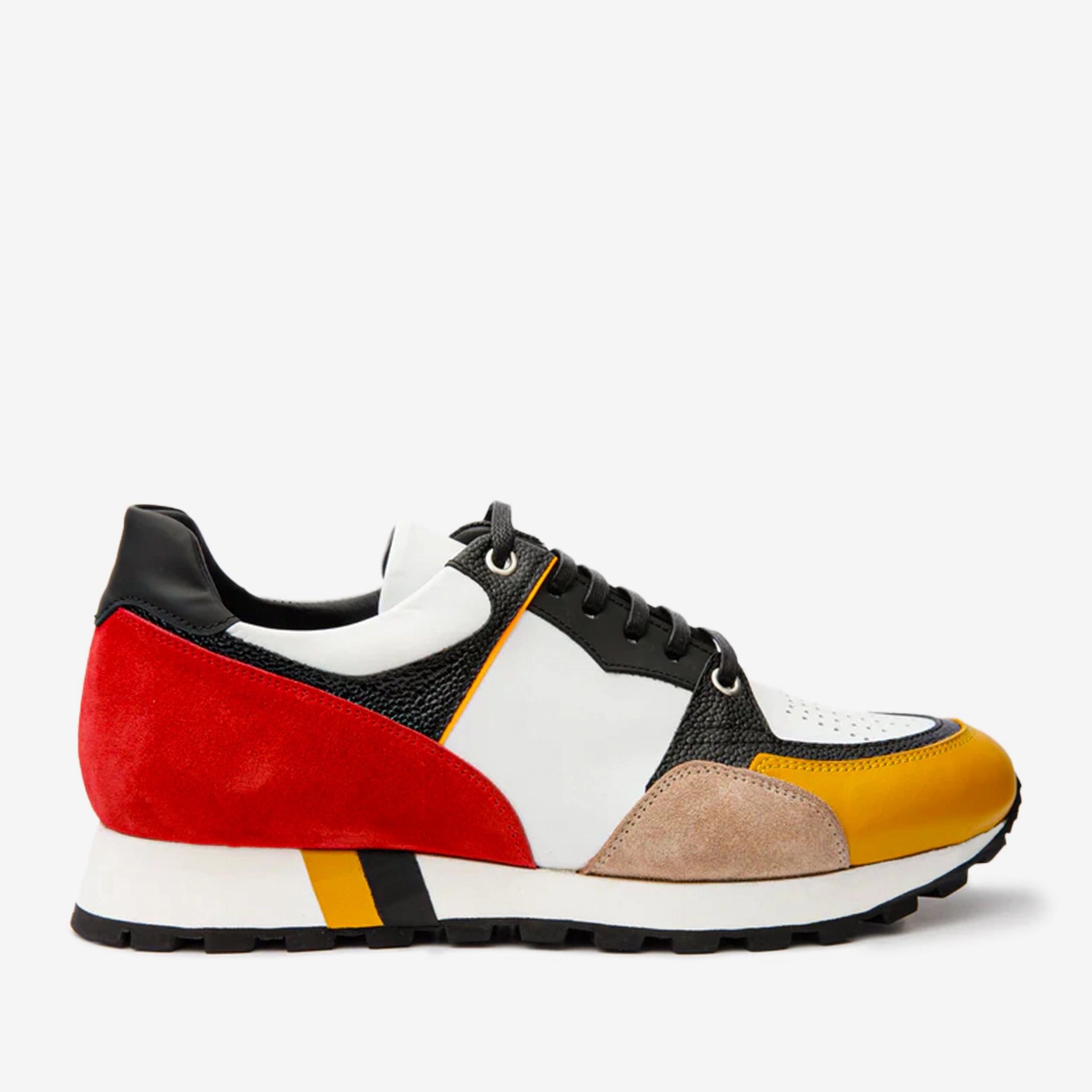 Ultimate Stability The Covelo White Leather Men Sneaker Final Sale!