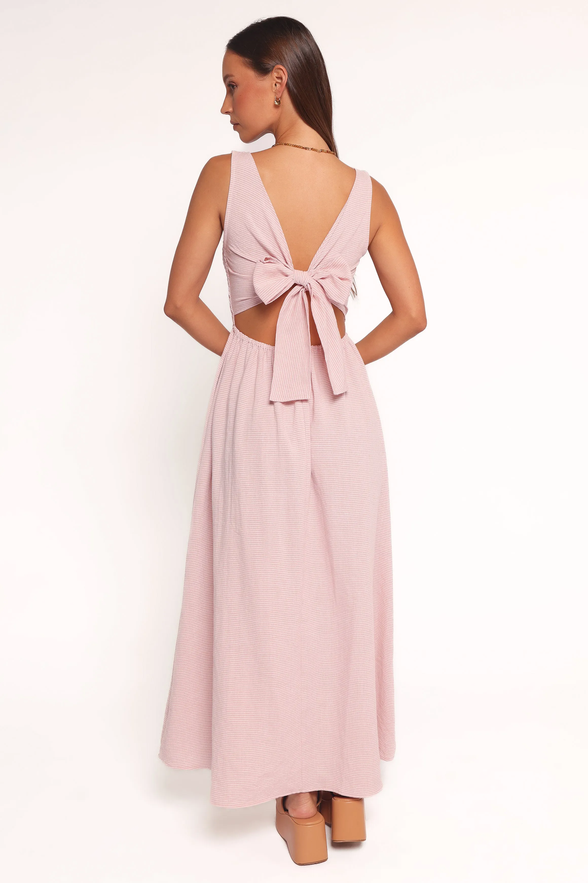 Mesh Soft Lillie Maxi Dress - Pale Pink