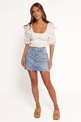 Malibu Mini Skirt - Daze beaded embellishment