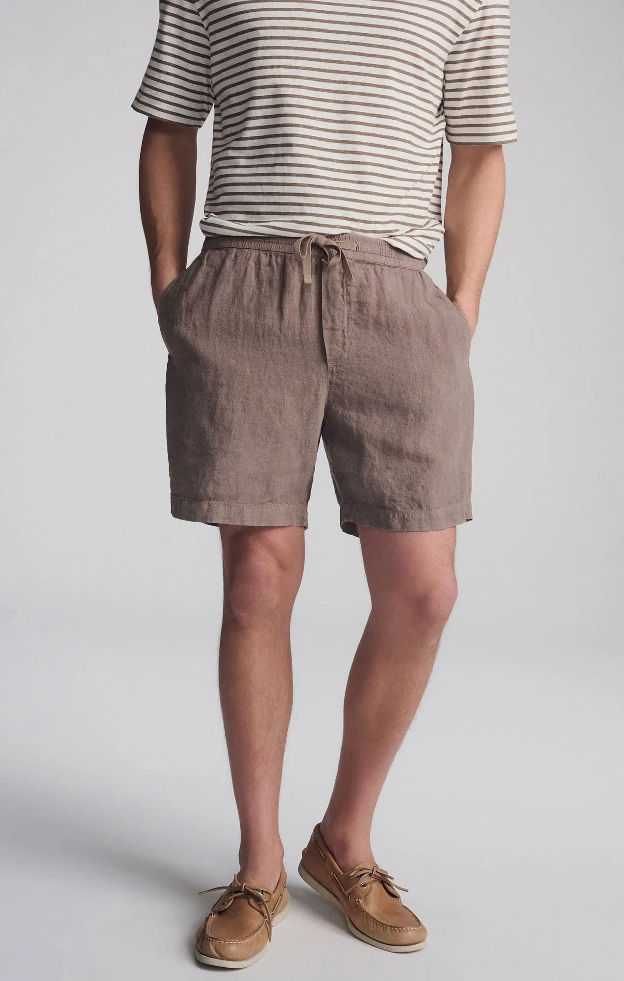 Modern Design LINEN POCKET SHORTS IN BRINDLE