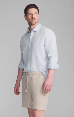 Traveler??s Choice Holiday Travel LONG SLEEVE BUTTON-UP SHIRT IN BLUE YONDER