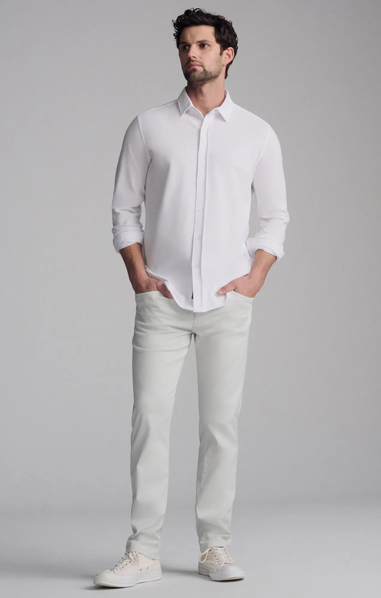 Anniversary Special Sustainable Choice LONG SLEEVE DRESS SHIRT IN WHITE