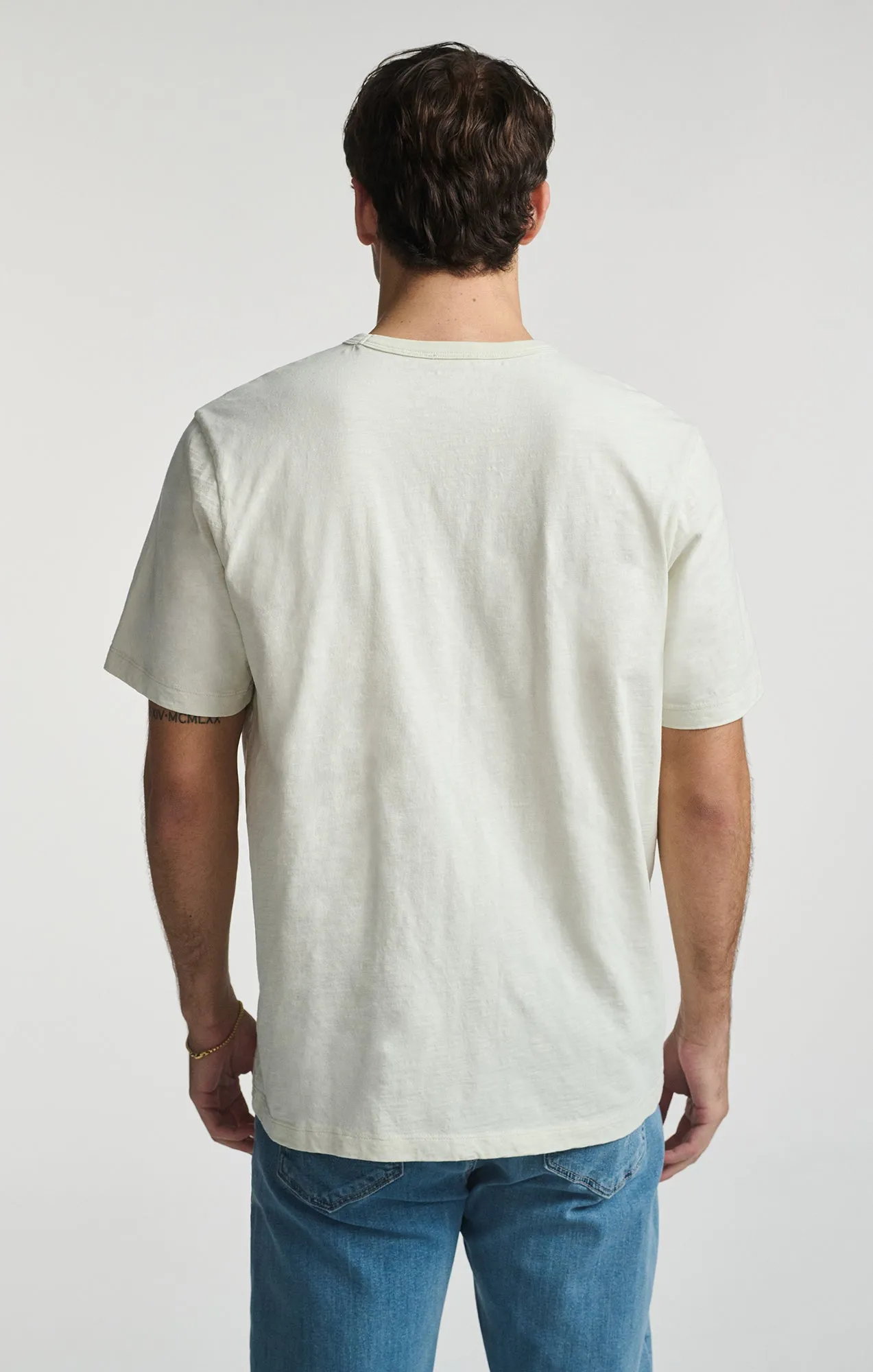 Trendy Wearable Smart Comfort SLUB SHORT SLEEVE T-SHIRT IN FOGGY DEW