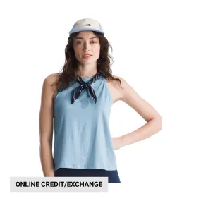 Adjustable drawstring Garment Washed Finish The North Face Women's Dune Sky Tank - Steel Blue