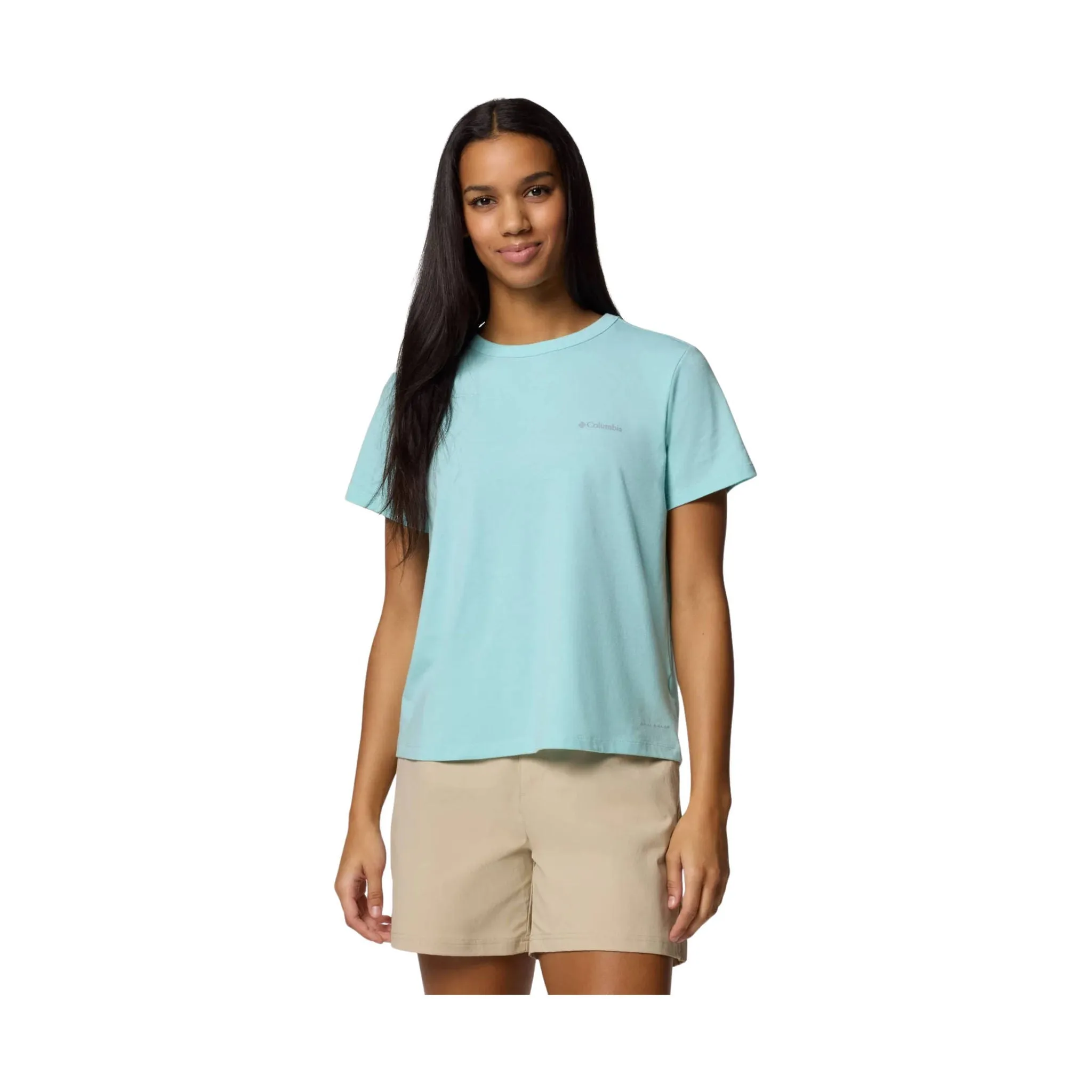 BrushedInnerSurface Columbia Women's Sun Trek Short Sleeve II Shirt - Spray