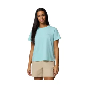 BrushedInnerSurface Columbia Women's Sun Trek Short Sleeve II Shirt - Spray