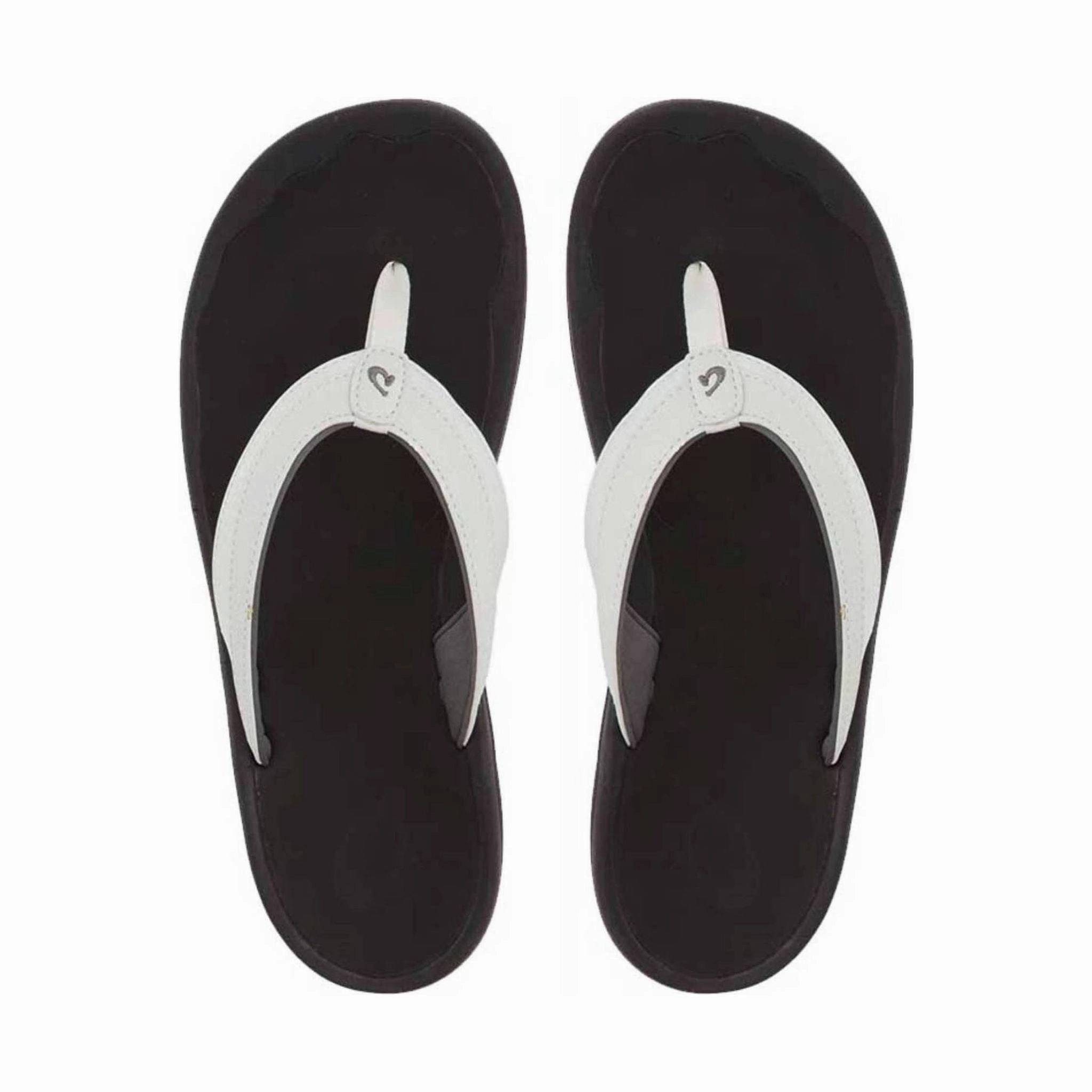 Dressy Style Soft Tech Foam OluKai Women's Ohana Sandals - White/Black