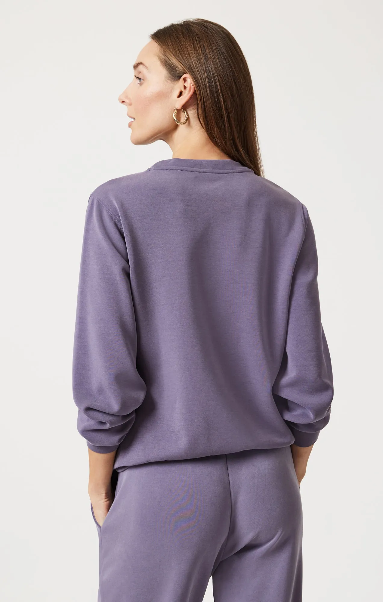 LUXE TOUCH TENCEL? SWEATSHIRT IN CADET Comfy All Day Luxury