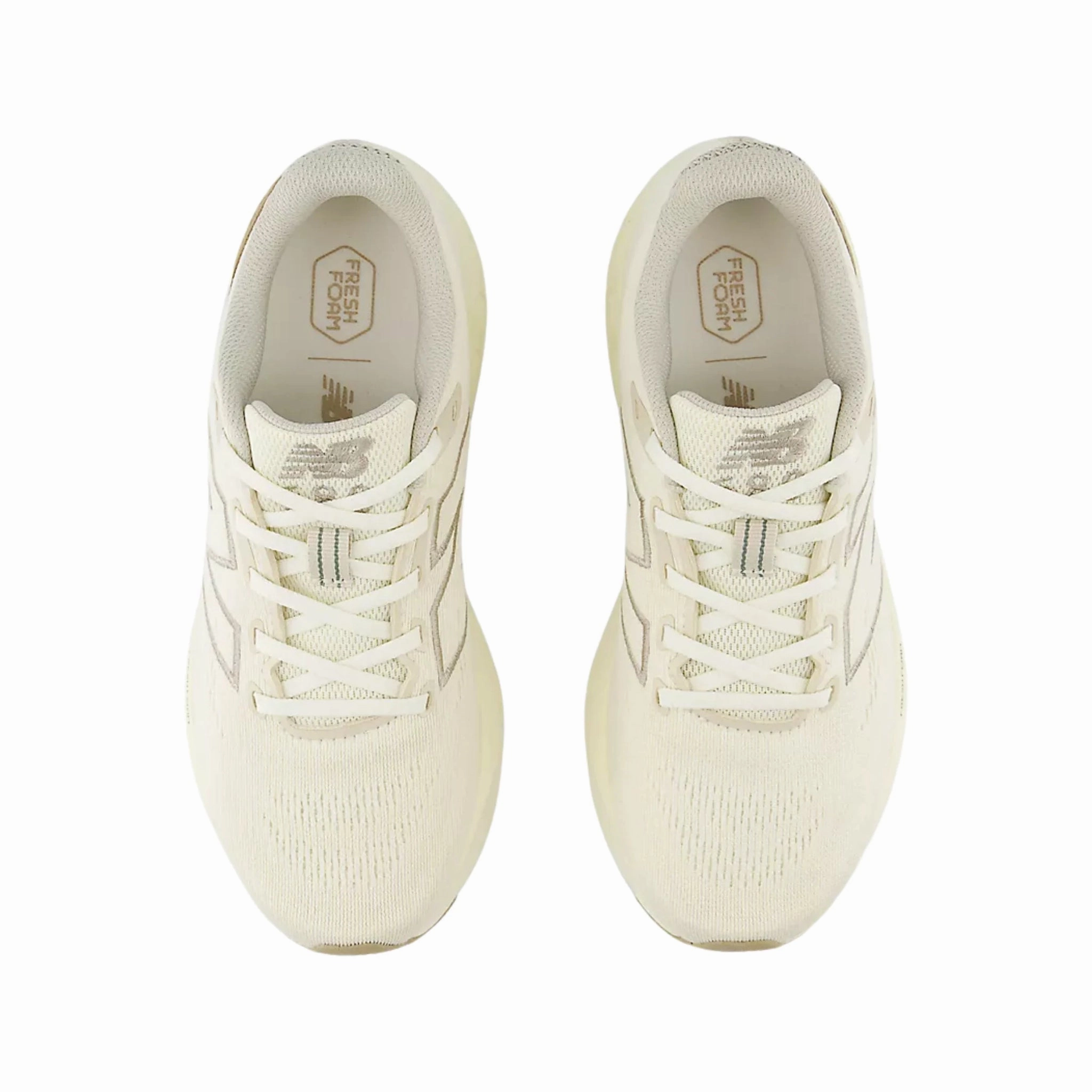 Hexagonal Traction New Balance Women's Fresh Foam 680 v8 Running Shoes - Angora with Arid Stone