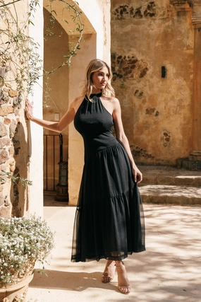 Comfy Shape Eden Maxi Dress - Black