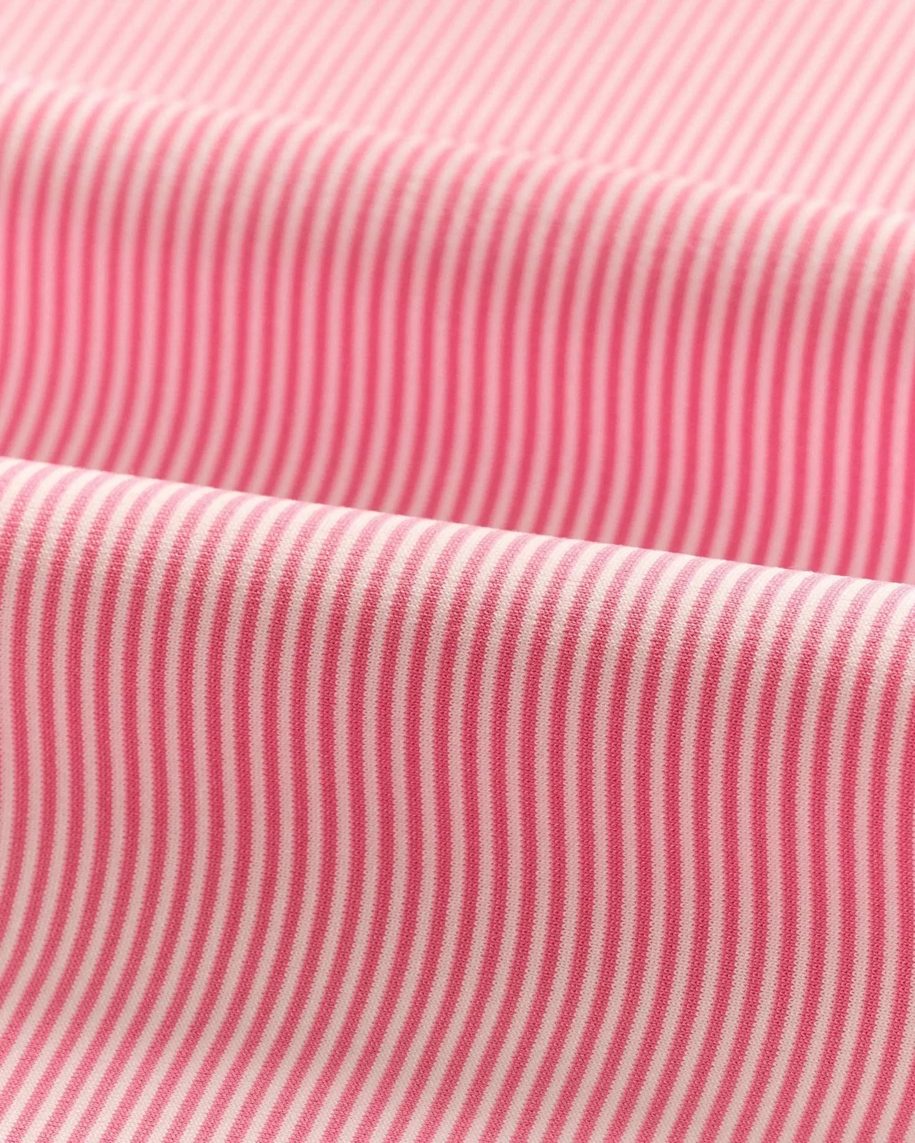 Flexible Ribbed Collar Lyndonn Stripe Jersey Polo - Cabo