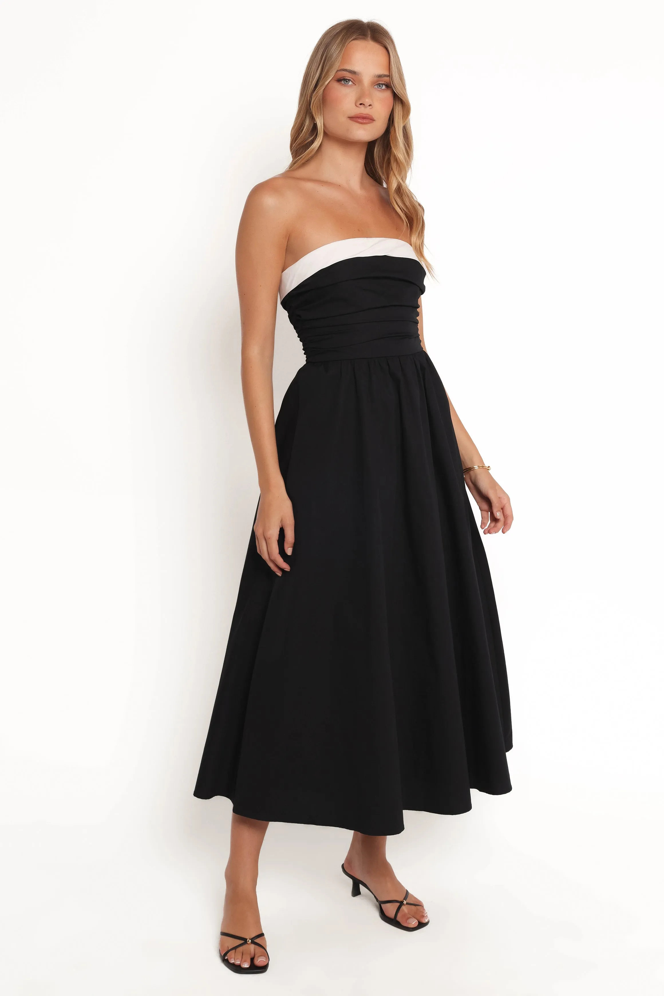 OdorControlTreatment Marais Strapless Midi Dress - Black