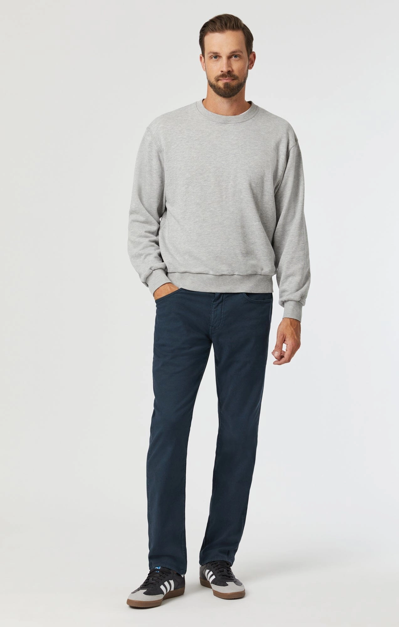 MARCUS SLIM STRAIGHT LEG IN DARK NAVY LUXE TWILL MultiPocketSystem