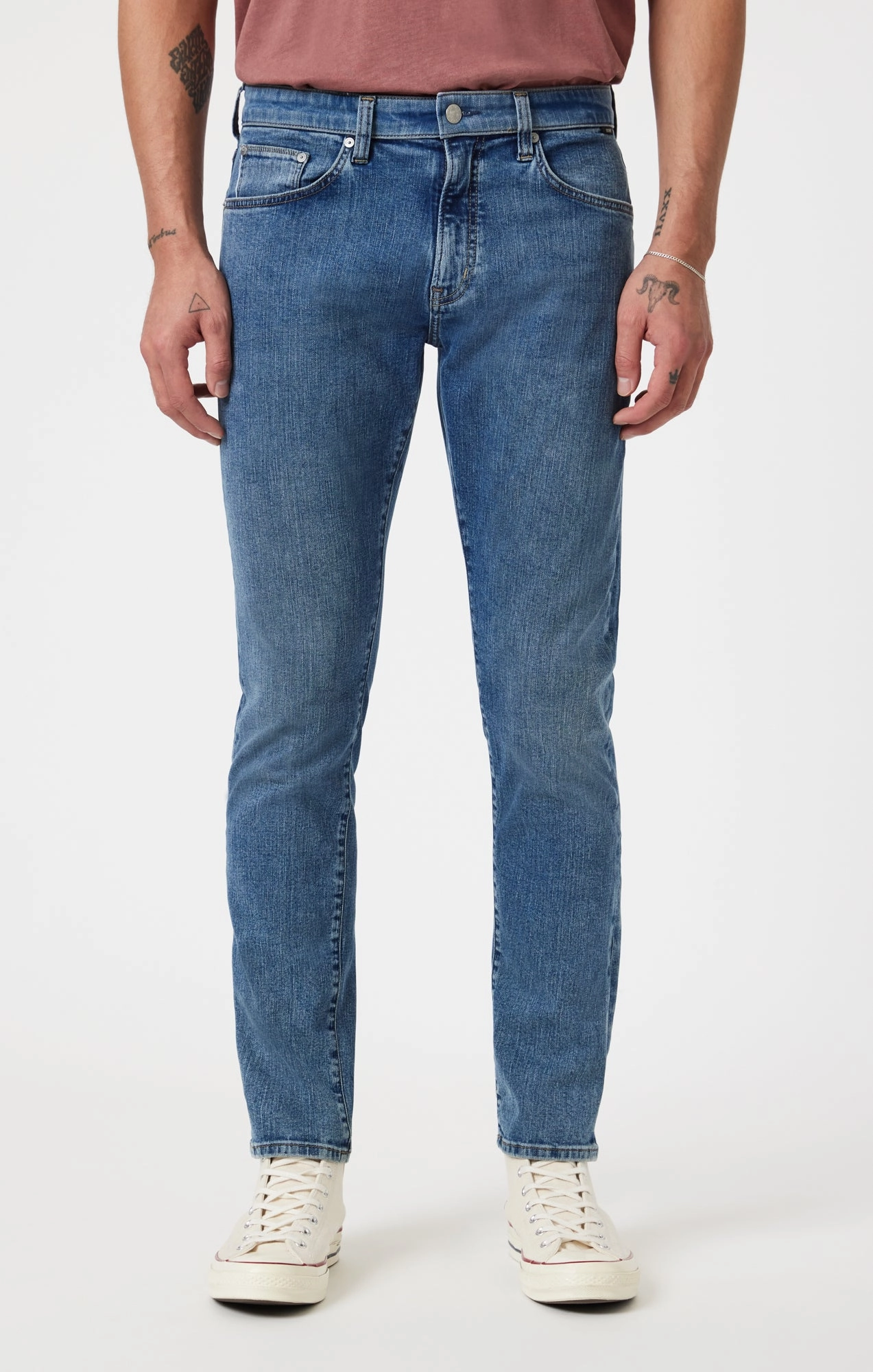 MARCUS SLIM STRAIGHT LEG IN LIGHT BRUSHED SELVEDGE Sleek Comfort Always Stylish