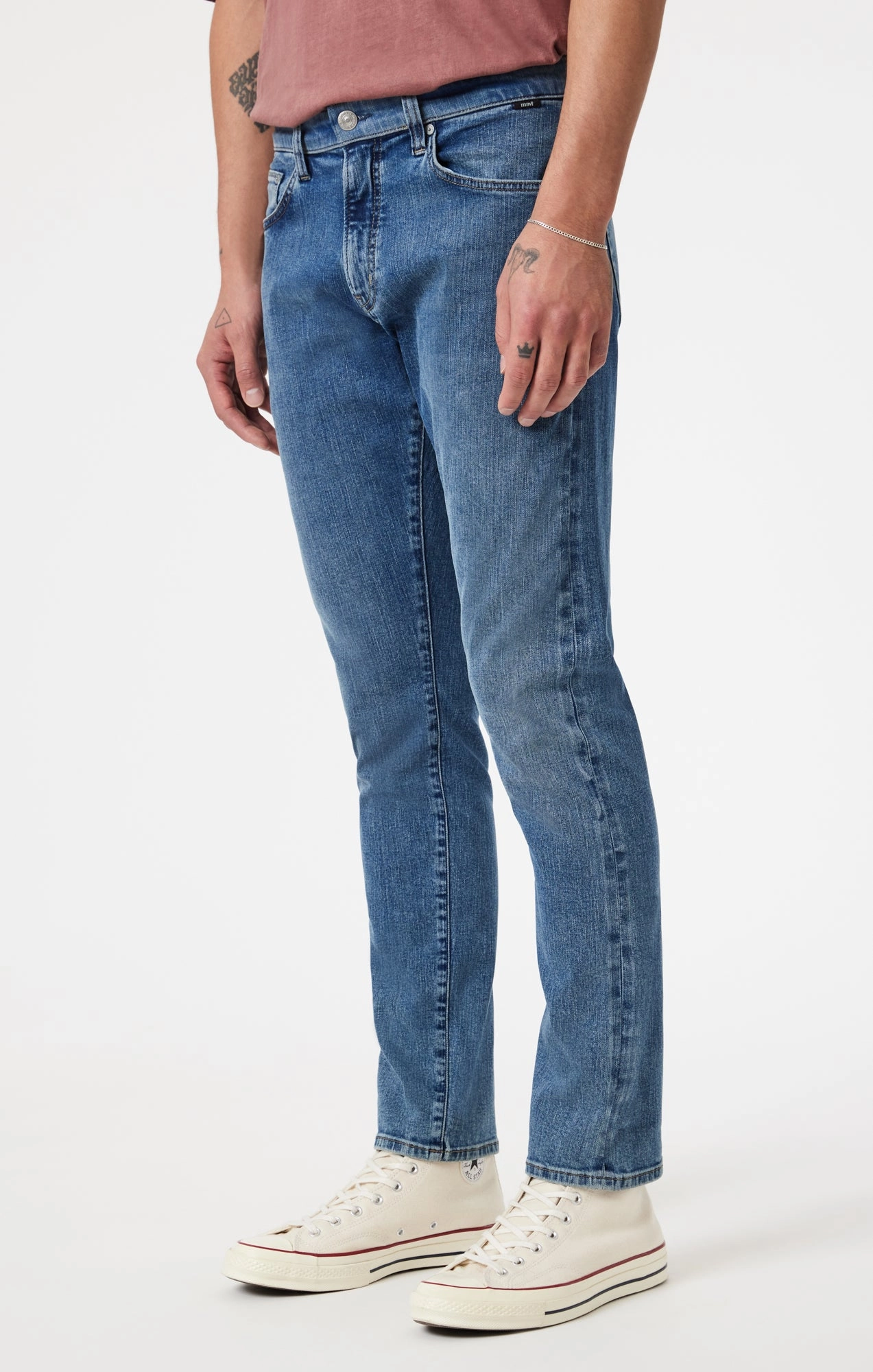 MARCUS SLIM STRAIGHT LEG IN LIGHT BRUSHED SELVEDGE Streetwear Fan Evening Stroll Elegant