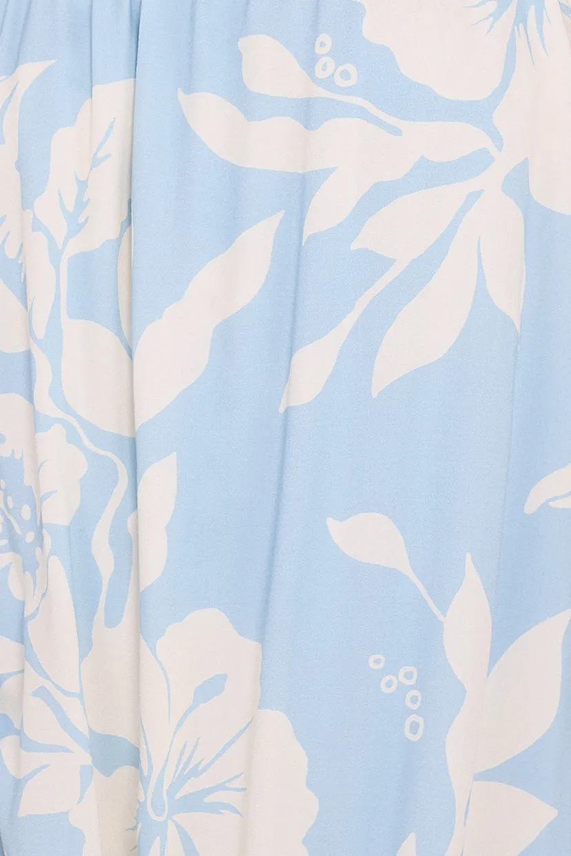 Polished Details Bright Feel Margherita Maxi Dress - Blue Hibiscus