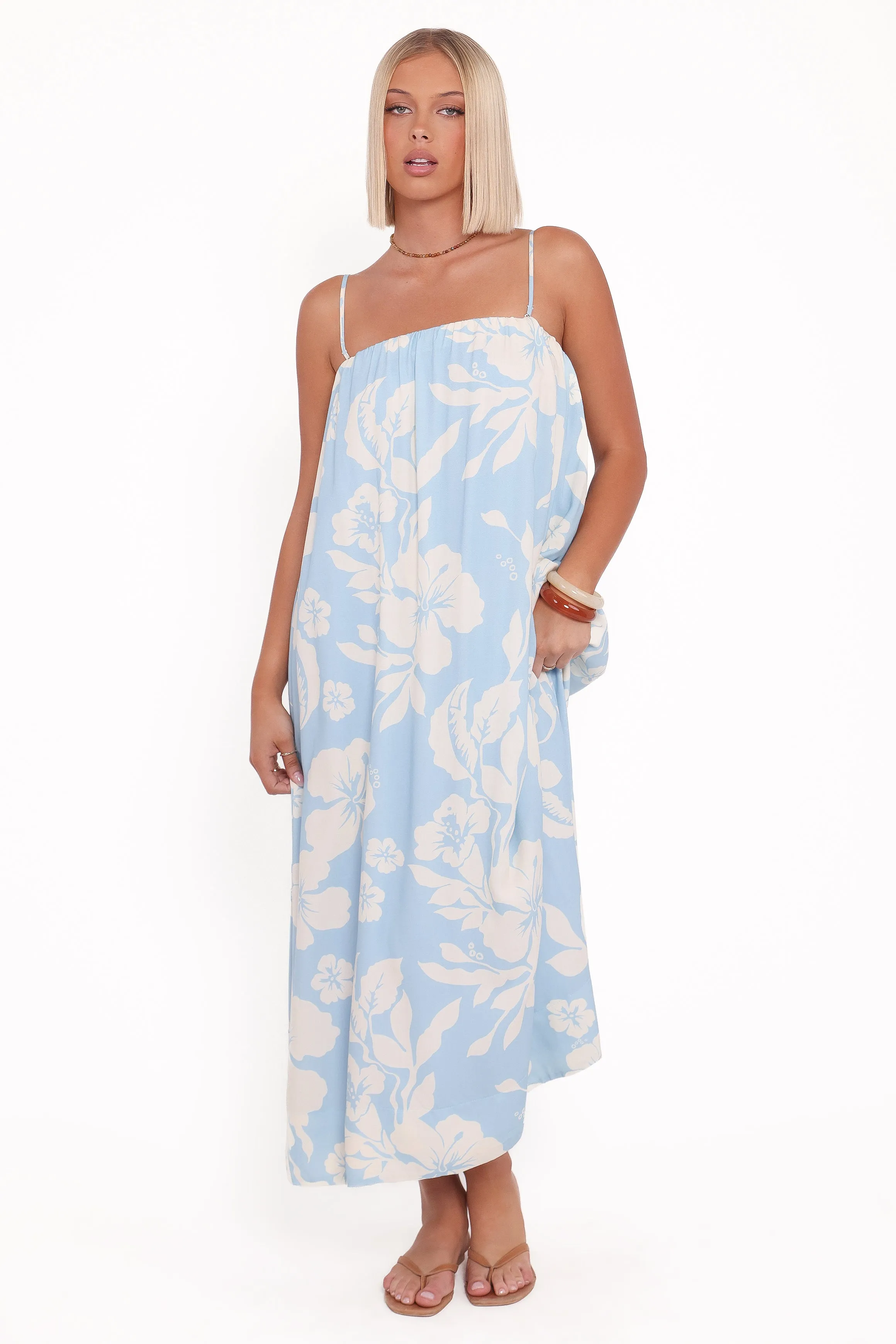 Margherita Maxi Dress - Blue Hibiscus Clean Fit