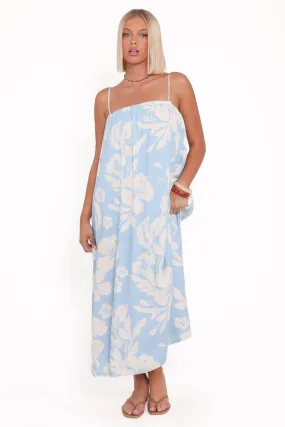 Margherita Maxi Dress - Blue Hibiscus Clean Fit
