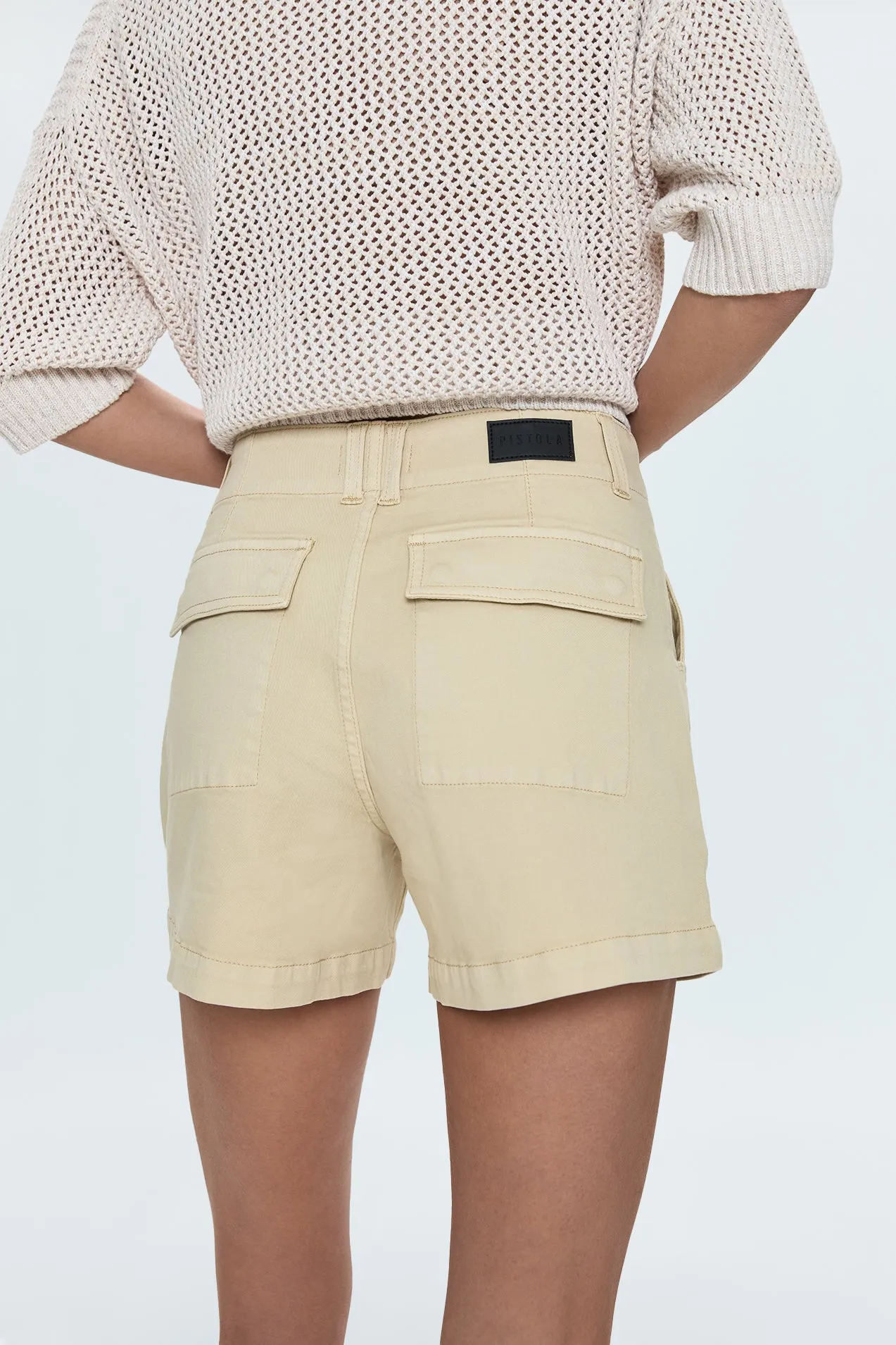 retail industry Marissa High Rise Utility Short - Custard Yellow